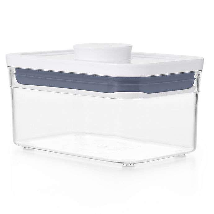 slide 4 of 5, OXO Good Grips POP Rectangular MiniFood Storage Container, 0.6 qt