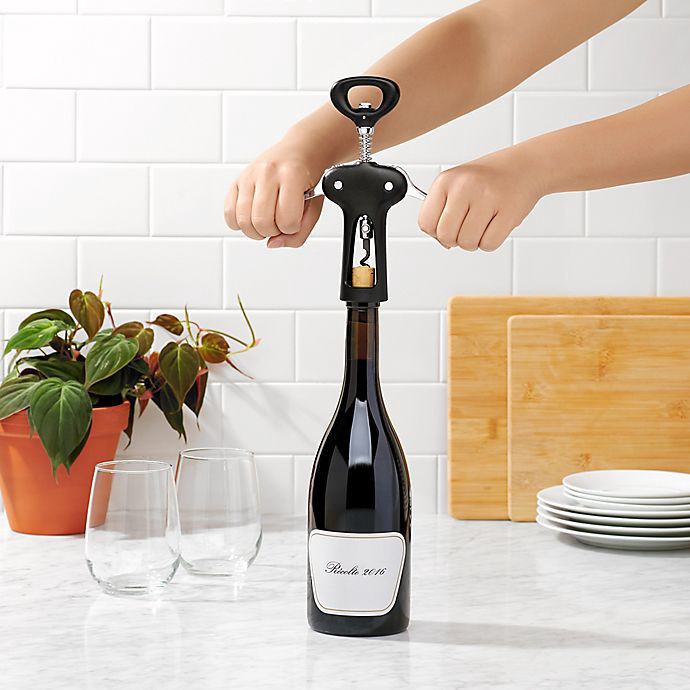 slide 2 of 5, Oxo Good Grips Winged Corkscrew With Bottle Opener - Black, 1 ct