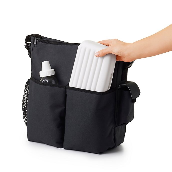 slide 8 of 10, OXO Tot On-The-Go Drying Rack with Bottle Brush - Gray, 1 ct