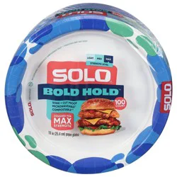 Solo Bold Hold Max Strength Paper Plates 100 ea