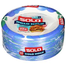 Solo Bold Hold Max Strength Paper Plates 100 ea