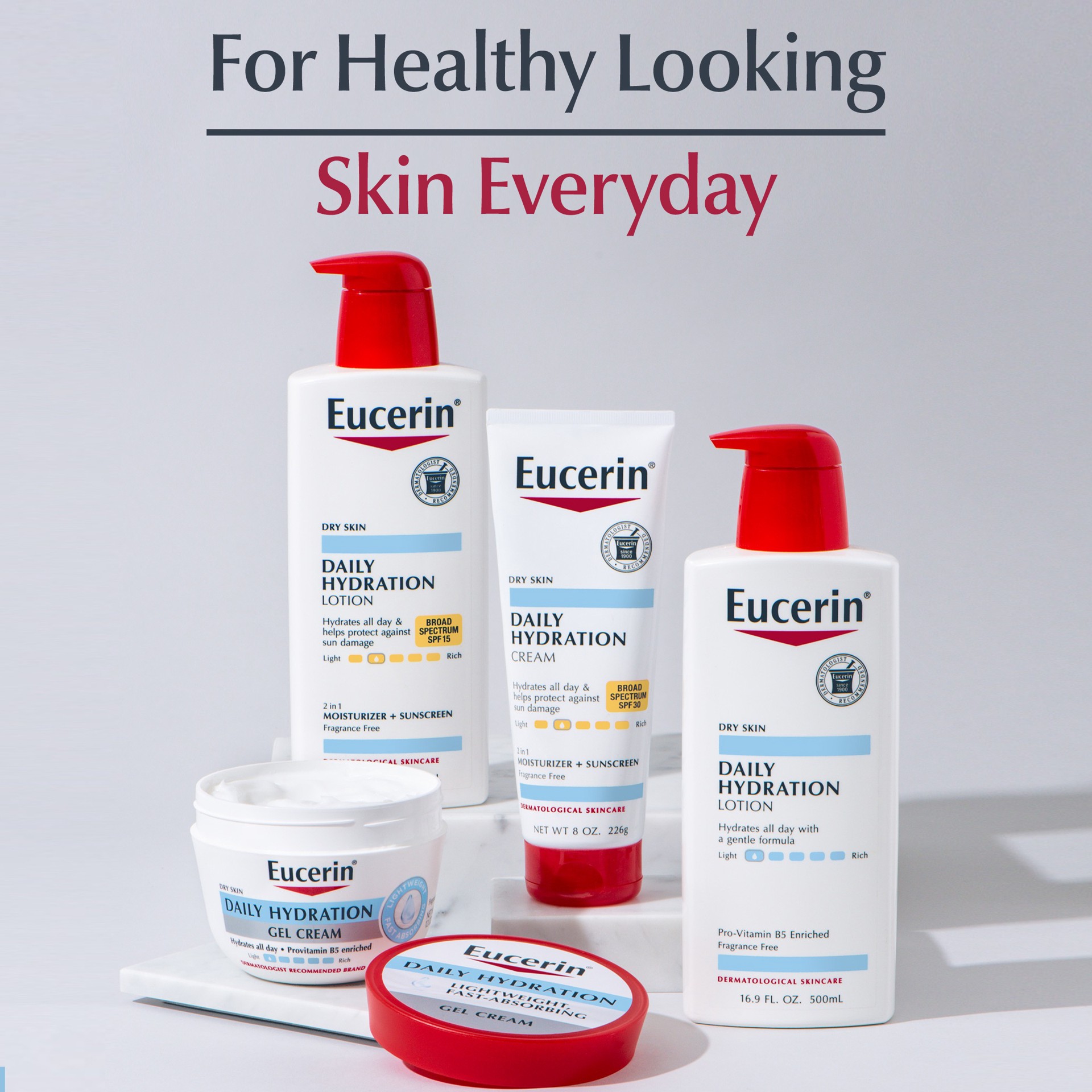 slide 2 of 10, Eucerin Daily Hydration Broad Spectrum SPF 15 Body Lotion 16.9 fl. oz. Pump, 16.9 fl oz