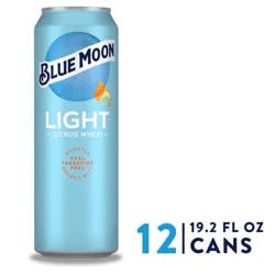 Blue Moon Light Citrus Wheat Beer 19.2 fl oz