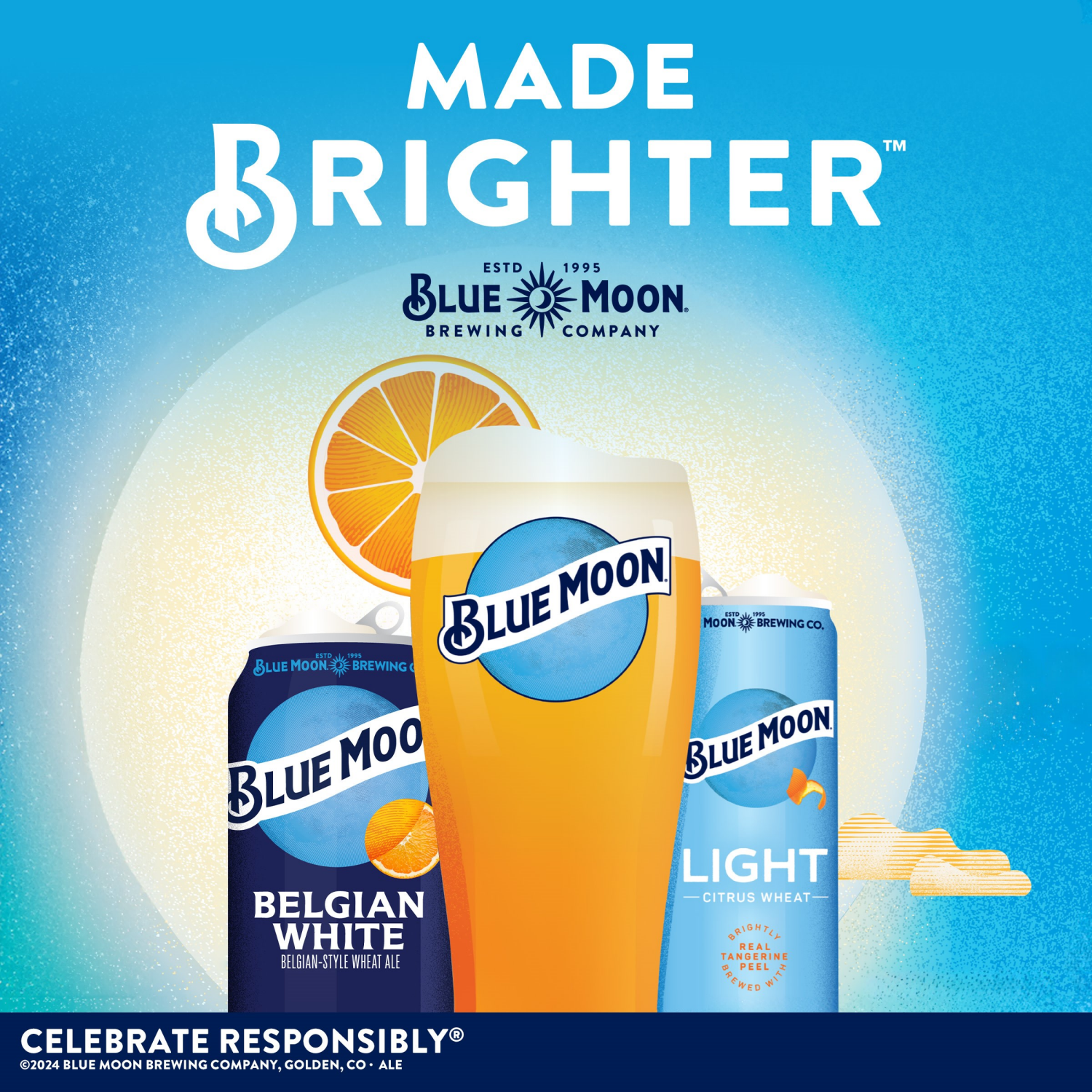 slide 5 of 7, Blue Moon Belgian White Wheat Ale, 5.4% ABV, 12-pack 12-oz. beer bottles, 12 ct; 12 oz