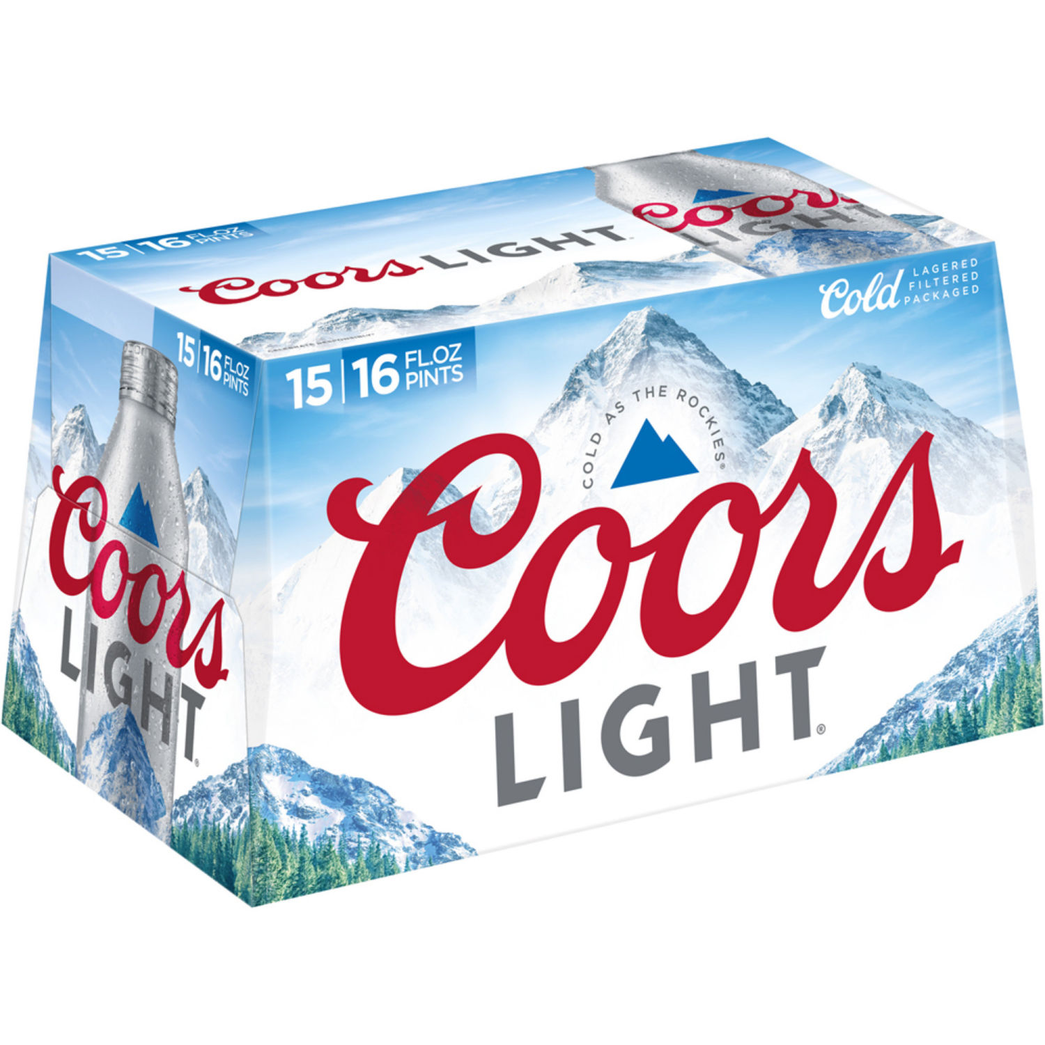 slide 4 of 5, Coors American Light Lager Beer, 4.2% ABV, 15-pack, 16-oz. beer bottles, 15 oz