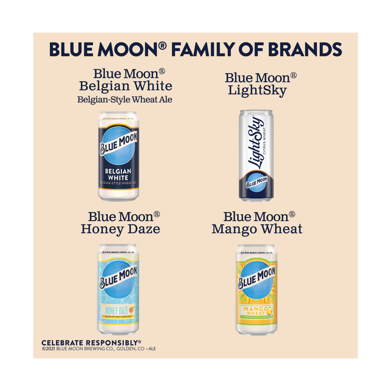 slide 2 of 7, Blue Moon Belgian White Wheat Beer, Craft Beer, Beer 15 Pack, 12 FL OZ Cans, 5.4% ABV, 15 ct; 12 oz