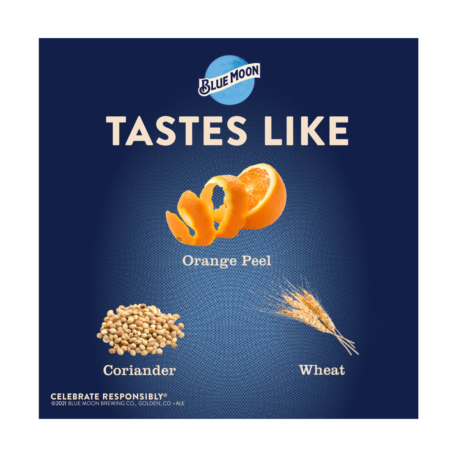 slide 2 of 5, Blue Moon Belgian White Wheat Beer, Craft Beer, Beer 15 Pack, 12 FL OZ Cans, 5.4% ABV, 15 ct; 12 oz