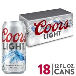 Coors American style Light Lager Beer