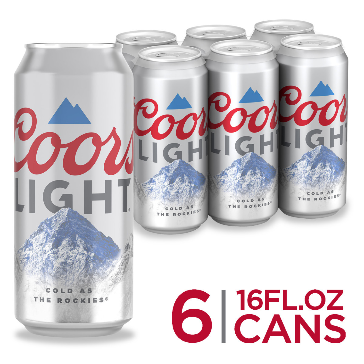slide 1 of 5, Coors American style Light Lager Beer, 6 oz