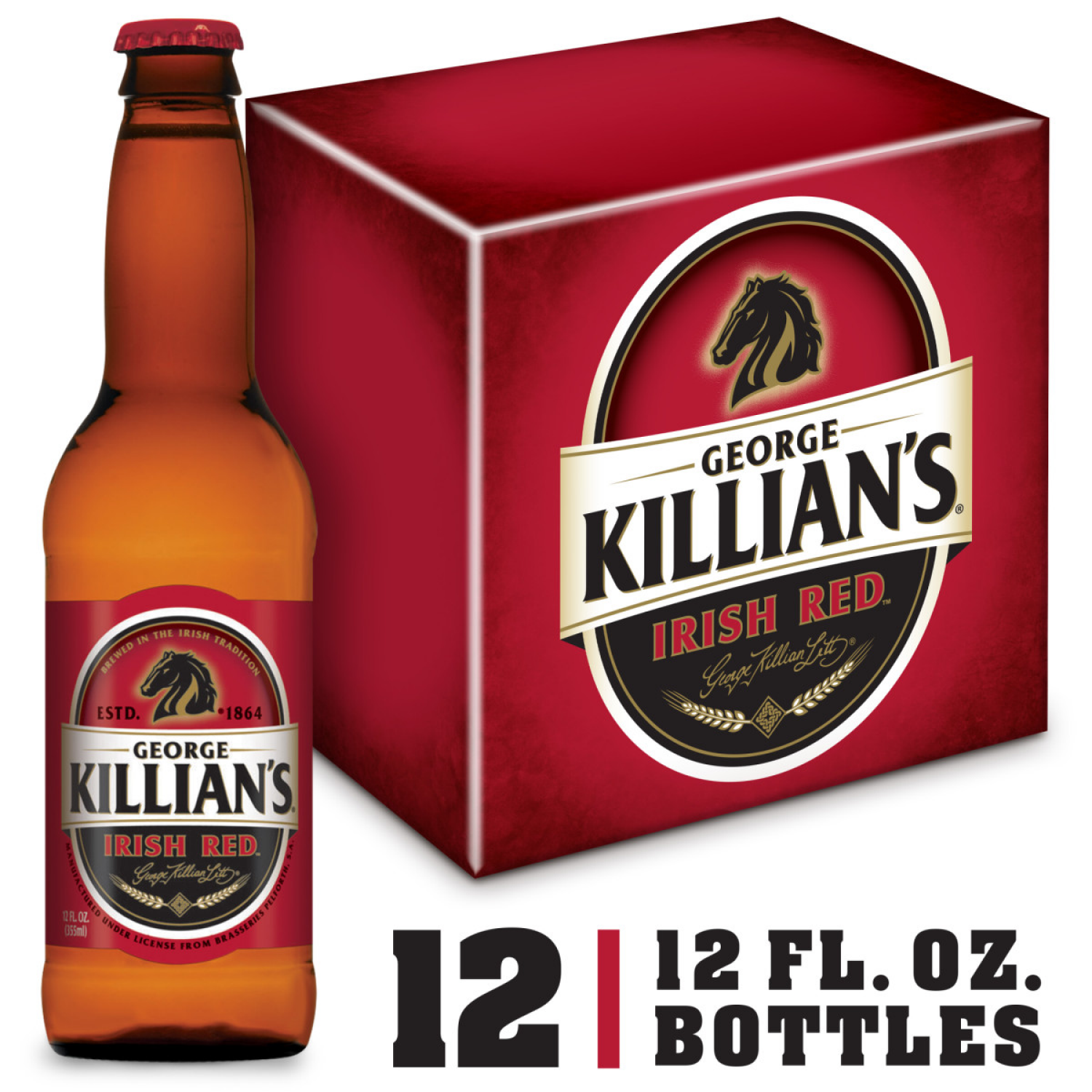 slide 1 of 4, George Killian's Lager, 12 ct; 12 fl oz