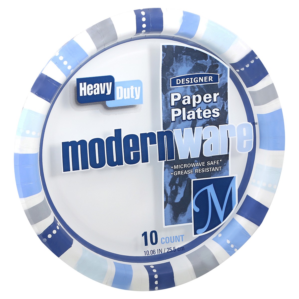 slide 3 of 12, modernware 10.06 Inches Heavy Duty Paper Plates 10 ea, 10 ct
