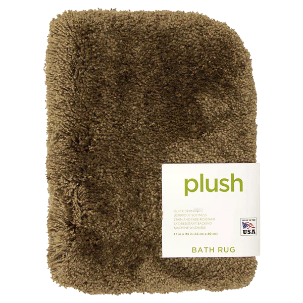 slide 4 of 5, Mohawk Plush Bath Rug, Coffee, 17 in x 24 in