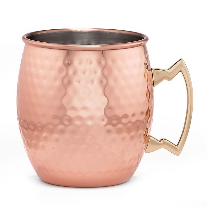 slide 1 of 4, Cambridge Silversmiths Hammered Moscow Mule Mug Set - Copper, 4 ct