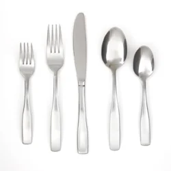 Cambridge Silversmiths Madison Satin Flatware Set with Oak Tray