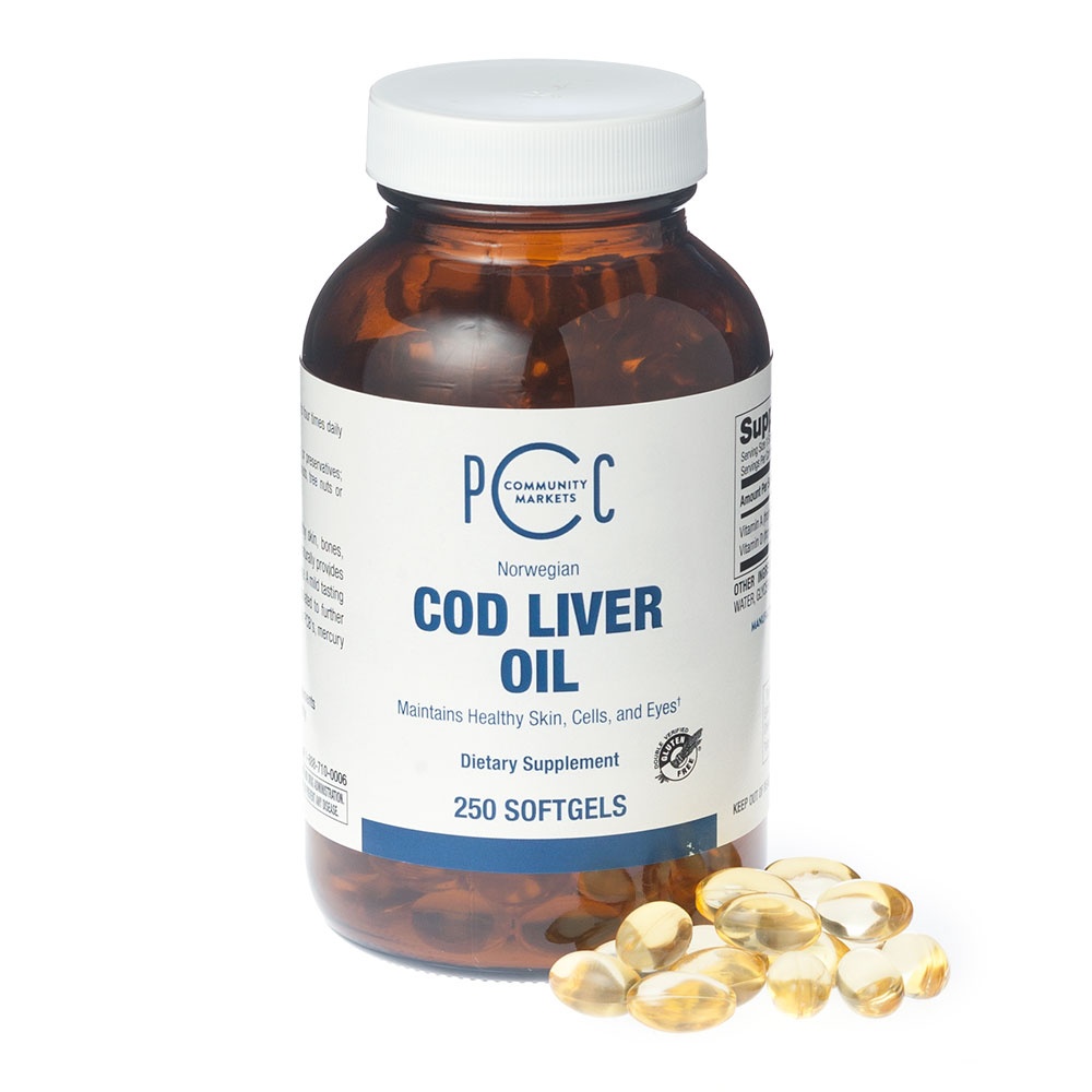 slide 1 of 1, PCC Cod Liver Oil (Softgels), 250 ct