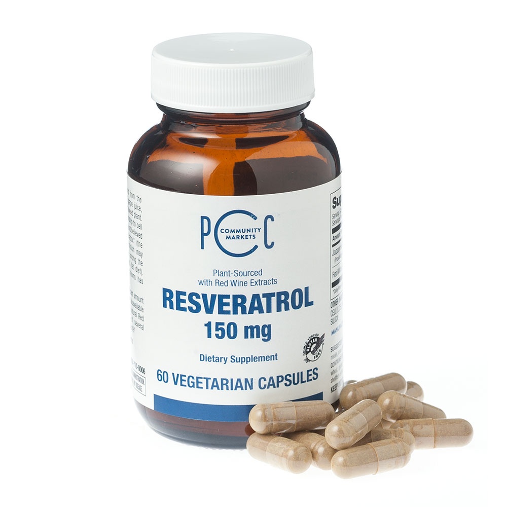 slide 1 of 1, PCC Resveratrol (Veggie Caps), 60 ct