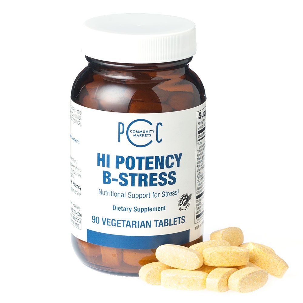 slide 1 of 1, PCC Hi Potency B-Stress, 90 ct