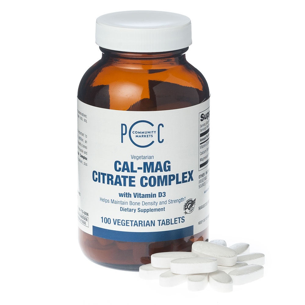 slide 1 of 1, PCC Calcium Magnesium Citrate (Tablets), 100 ct