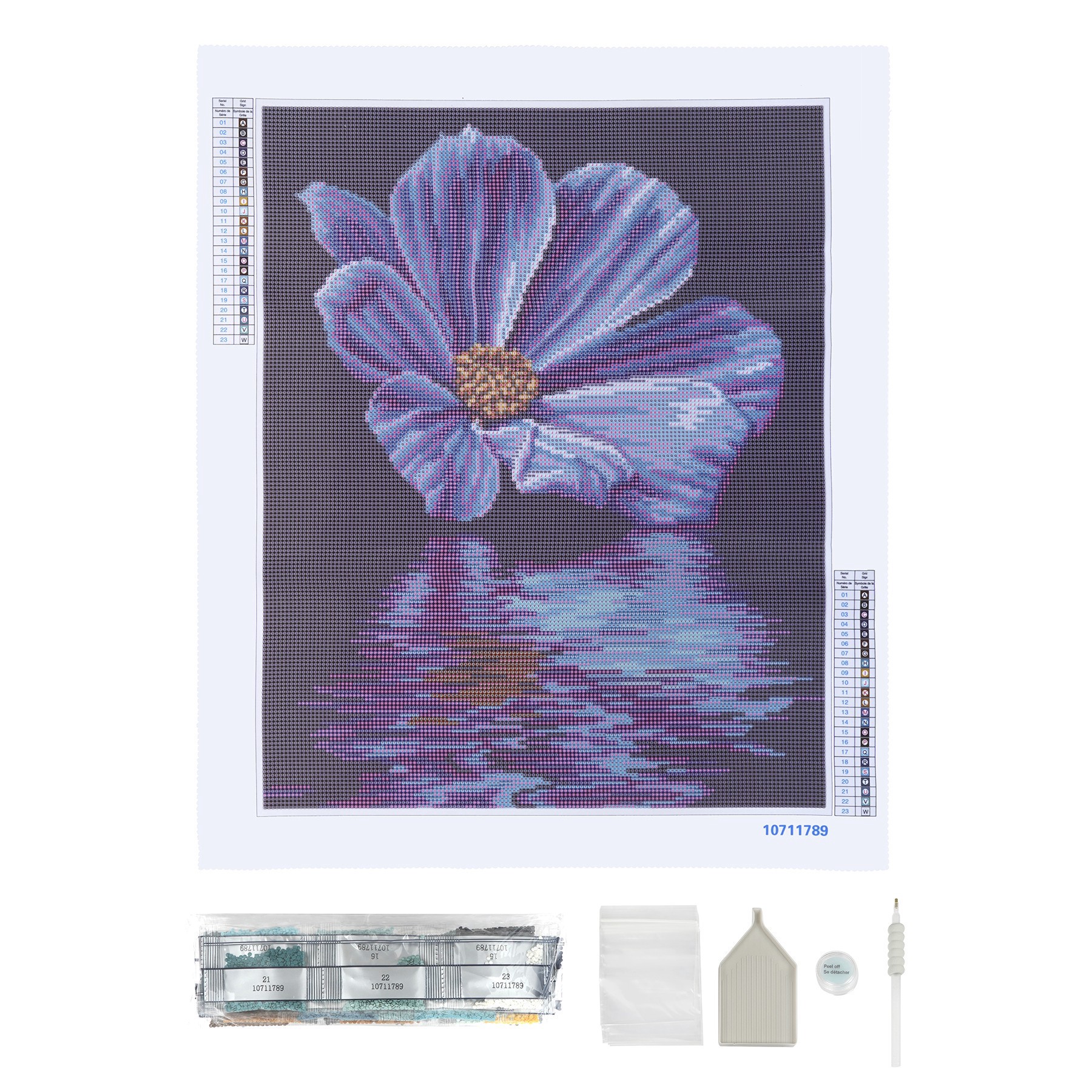 slide 3 of 7, Flower Reflection Diamond Art Kit By Make Market, 16 in x 20 in
