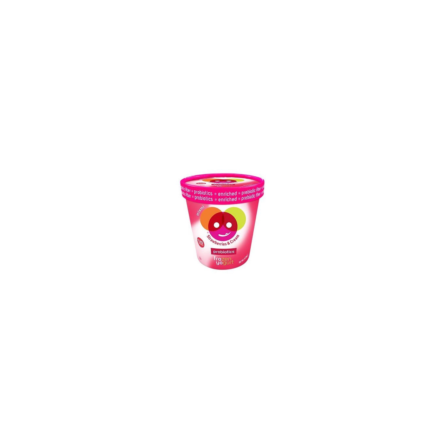 slide 1 of 1, Mixmi Strawberries Cream Frozen Yogurt, 16 fl oz