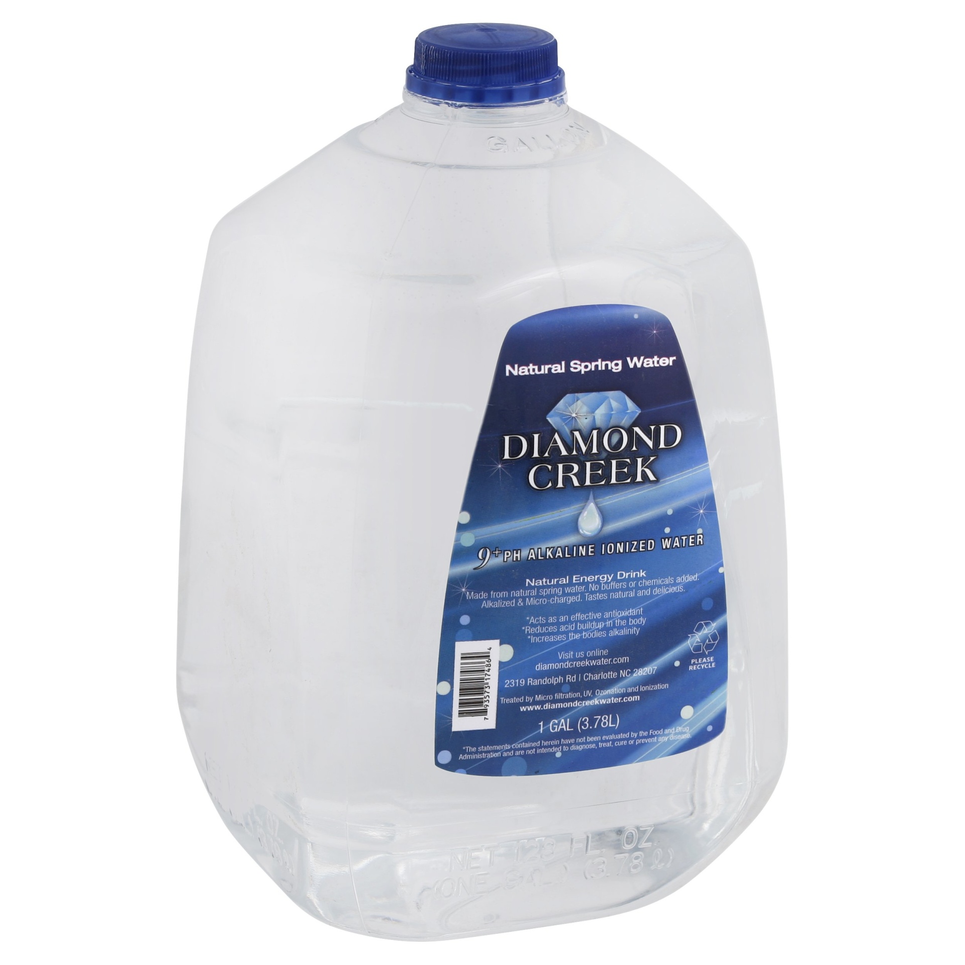 Diamond Creek Alkaline Ionized Natural Spring Water - 9+PH 128 oz | Shipt