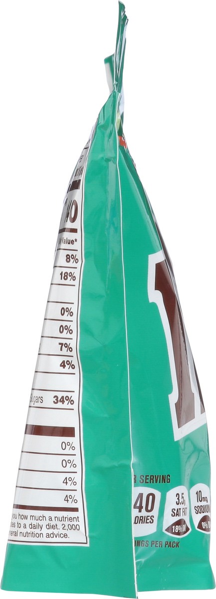 slide 9 of 13, M&M's Mint Dark Chocolate Candy, Sharing Size, 9 oz Resealable Bag, 9 oz