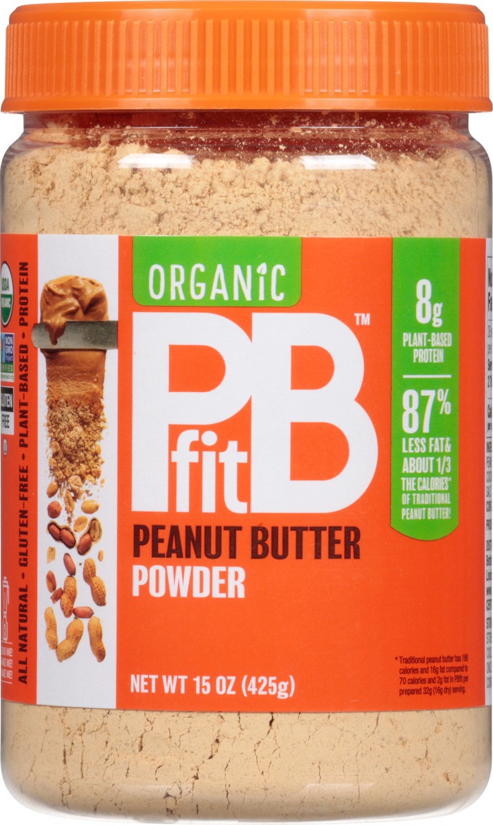 slide 1 of 9, PB Fit Organic Peanut Butter Powder 15 oz, 15 oz