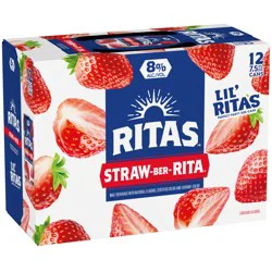 Rita's Ritas Straw-ber-rita 12 Pack, 7.5 fl oz Can