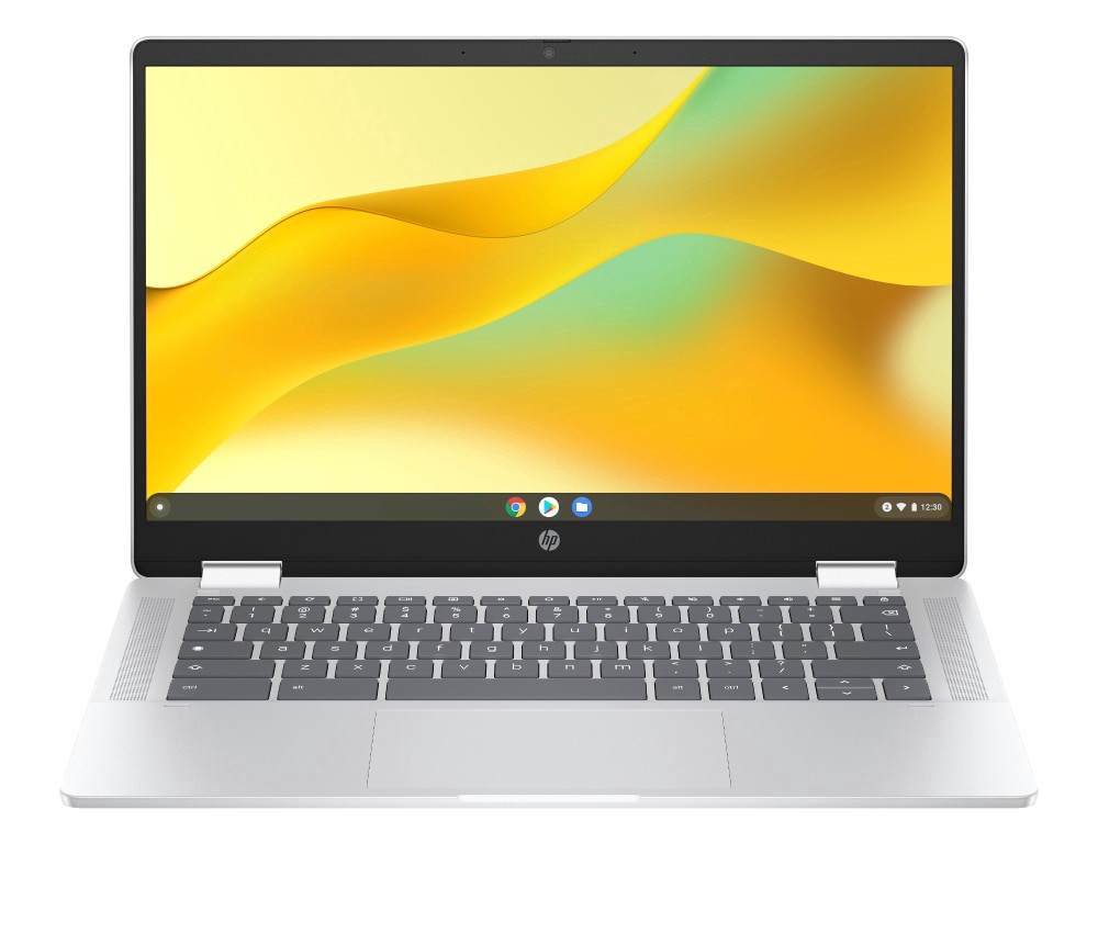 slide 2 of 2, HP Chromebook x360 14 inch, 14 in