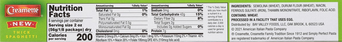 slide 6 of 13, Creamette Thick Spaghetti - 16 oz, 16 oz