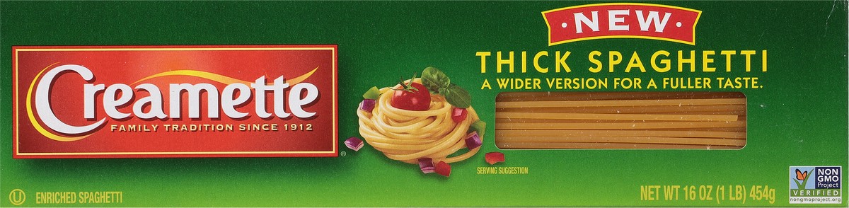slide 5 of 13, Creamette Thick Spaghetti - 16 oz, 16 oz