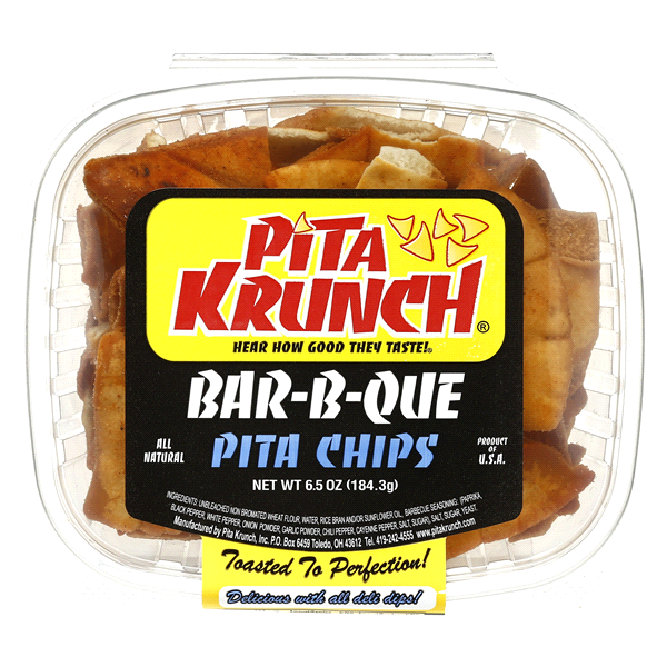 slide 1 of 1, Pita Krunch Bbq Pita Chips, 8.5 oz