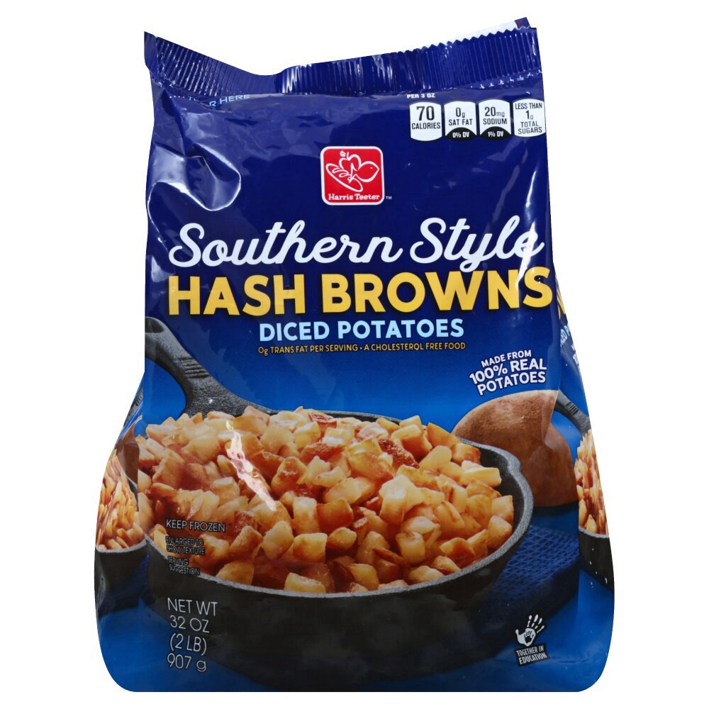 slide 3 of 4, Harris Teeter Southern Style Hash Browns, 32 oz