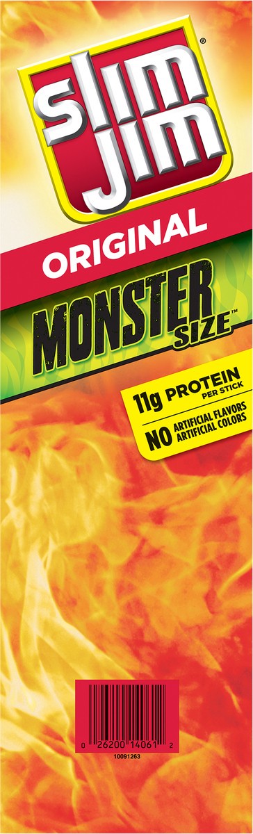 slide 8 of 9, Slim Jim Original Smoked Snack Stick Monster Size 18 - 1.94 oz Sticks, 18 ct