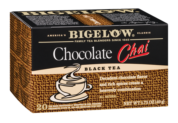 slide 1 of 1, Bigelow Chocolate Chai Black Tea, 20 ct