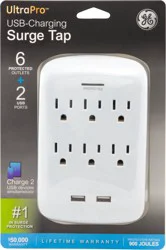GE UltraPro USB-Charging Surge Tap