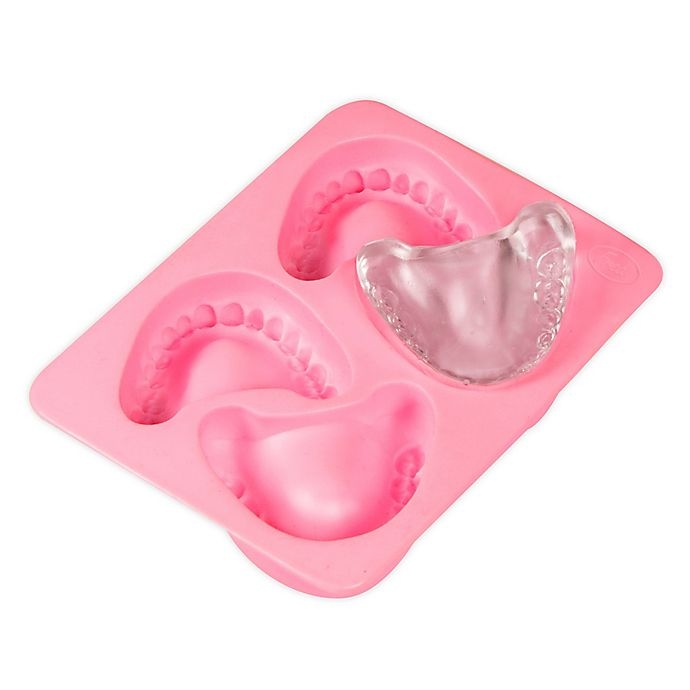 slide 1 of 1, BevMo! Fred Frozen Smile Ice Cube Tray, 1 ct