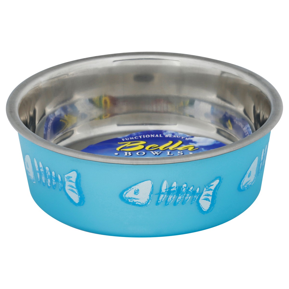 slide 11 of 12, Bella Bowls Loving Pets Fish Blue X-Small Bowl 1 ea, 1 ct