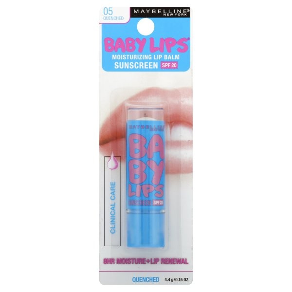 slide 1 of 2, Maybelline Baby Lips Moisturizing Lip Balm - 05 Quenched, 0.15 oz