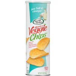 Sensible Portions Garden Veggie Chips Sea Salt & Vinegar Potato Crisps 5 oz. Canister