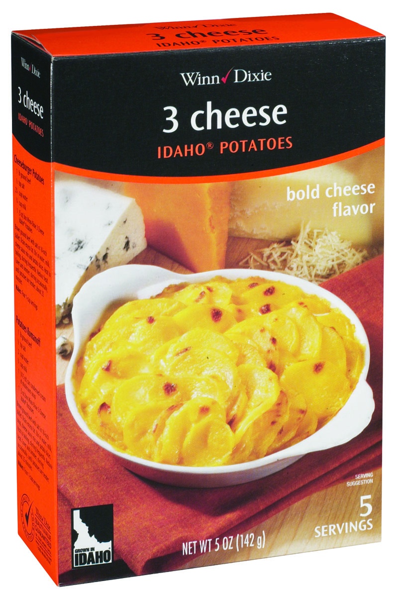 slide 1 of 1, Winn-Dixie Three Cheese Potatoes, 5.4 oz