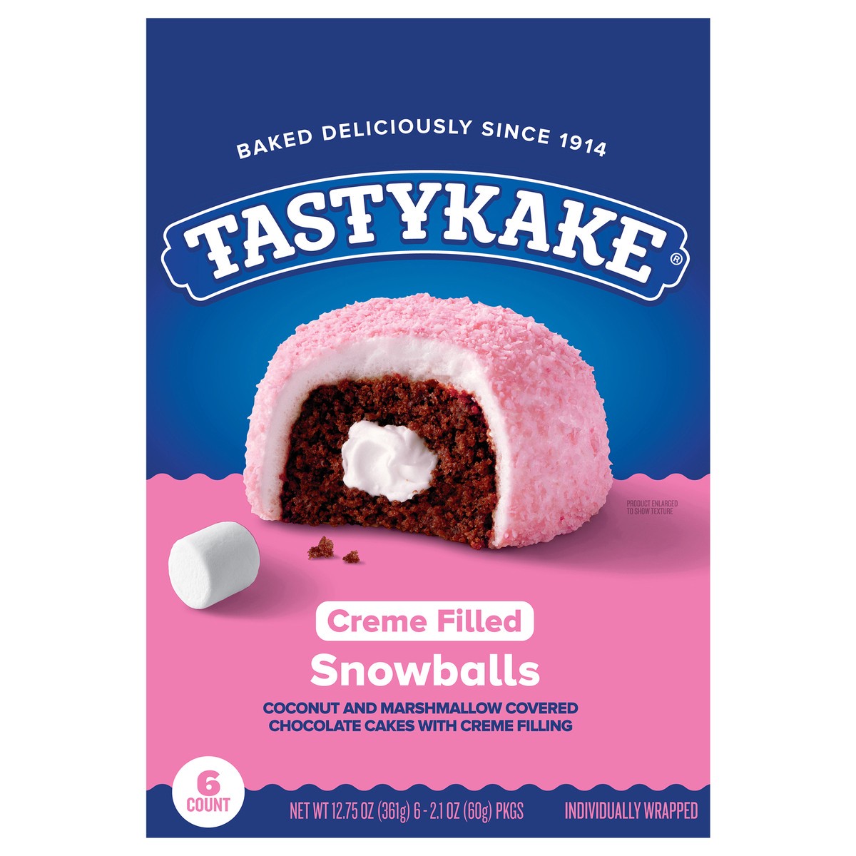 slide 1 of 14, TASTYKAKE SNOWBALLS, 12.75 oz