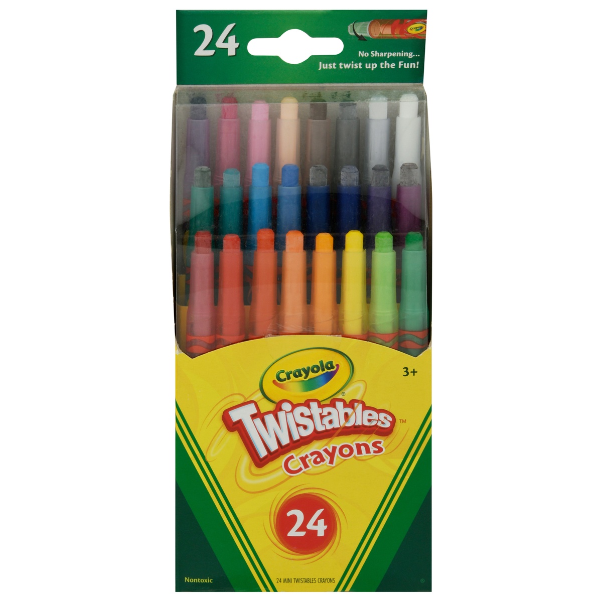 slide 1 of 9, Crayola 24ct Mini Twistables Crayons, 24 ct