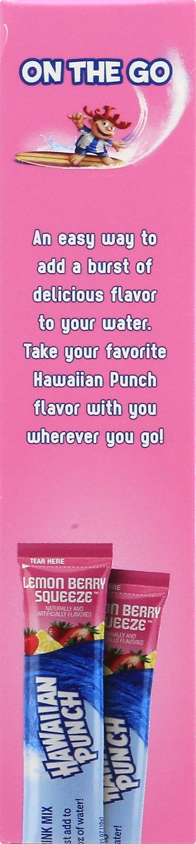 slide 8 of 9, Hawaiian Punch Sugar Free On The Go Lemon Berry Squeeze Drink Mix Packets 8 ea, 8 ct