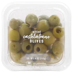 Delallo Pitted Castelvetrano Olives 4 oz