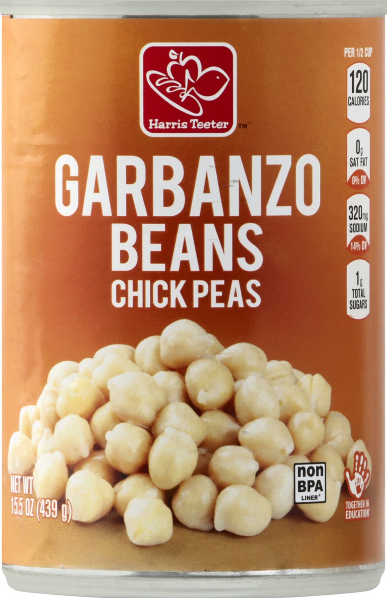 slide 1 of 2, Harris Teeter Garbanzo Beans, 15.5 oz