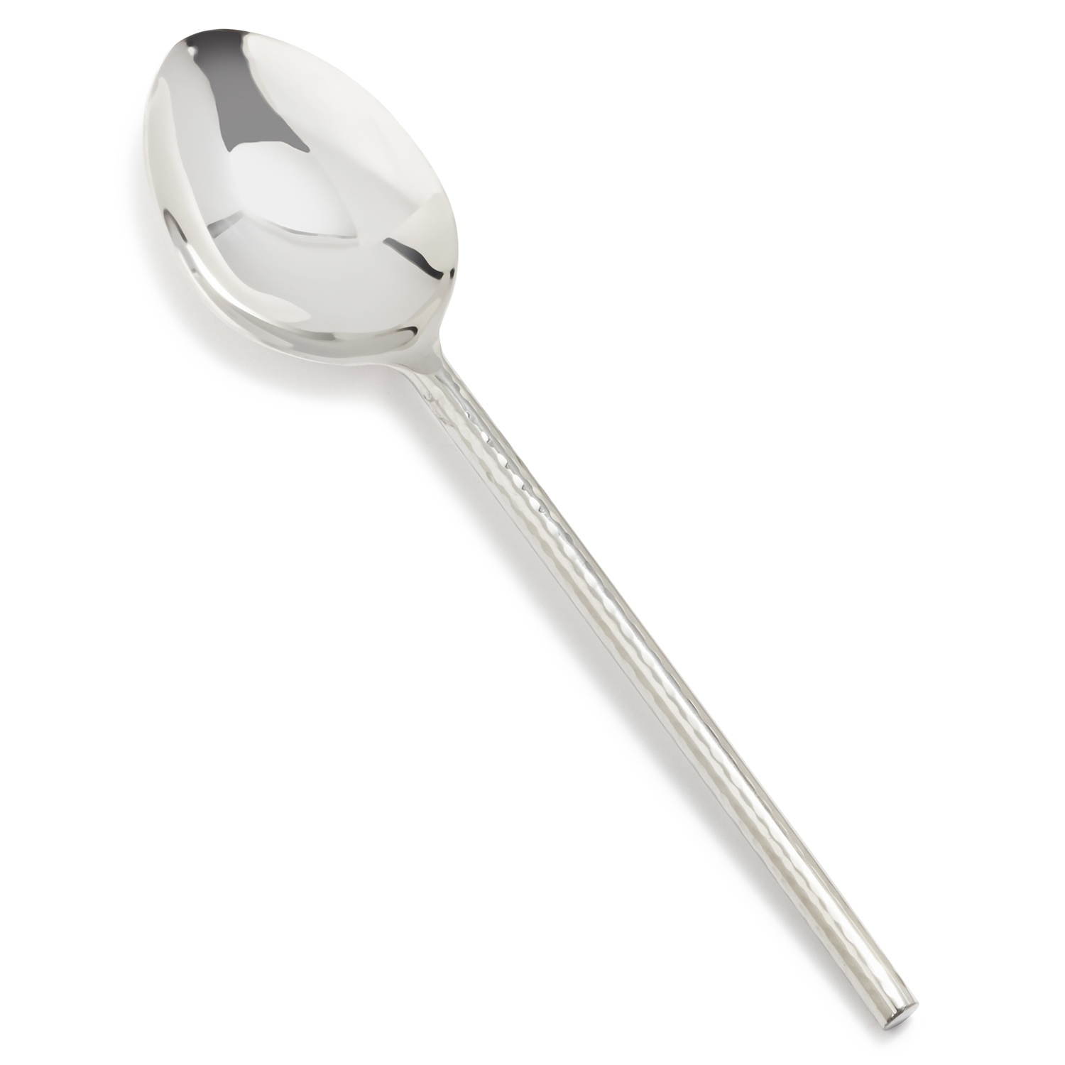 slide 1 of 1, Sur La Table Hammered Silver Serving Spoon, 1 ct