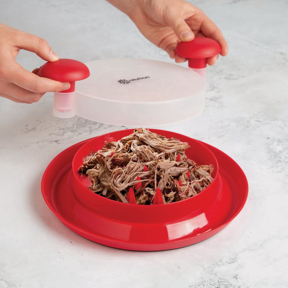 slide 5 of 5, Kitchen Extras Meat Shredder, Red - 5 Units per CDU, 1 ct