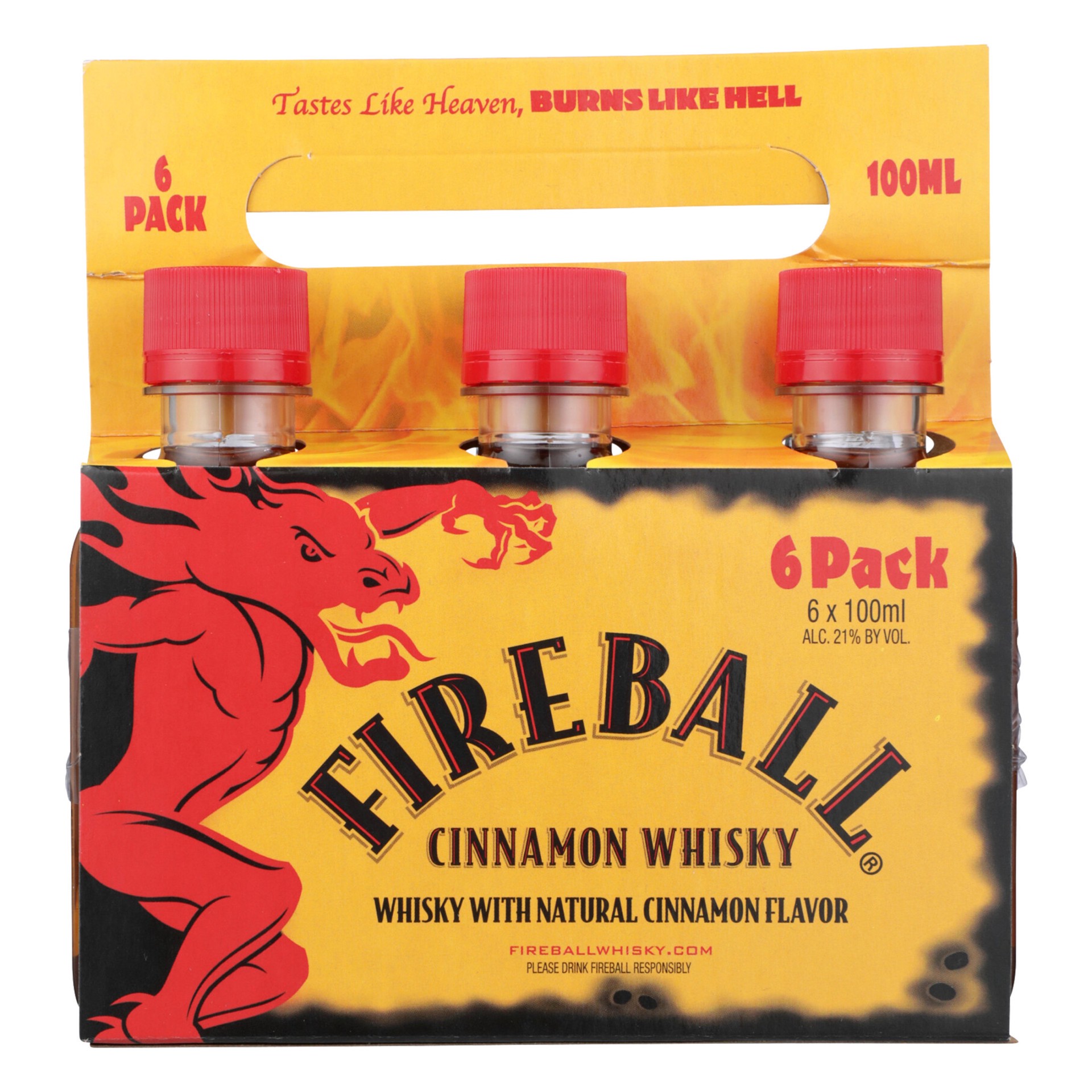 slide 1 of 3, Fireball 8/6pk 100ml, 8/6 ct, 100 ml