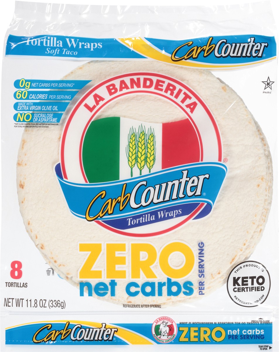 slide 7 of 13, La Banderita Carb Counter Zero Net Carbs 8 ct, 8 ct